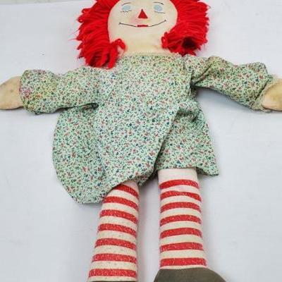 Vintage Raggedy Ann Soft Doll