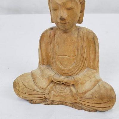 Small Meditating Buddha Wood Statue