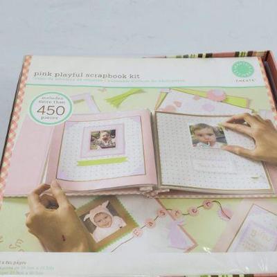 Two Small Scrapbook Kits/Books, Martha Stewart & Pink Scrapbook