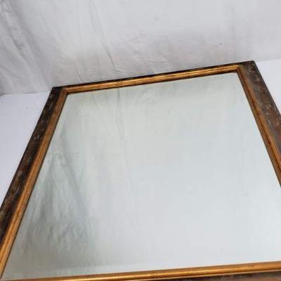 Large Gold Mirror, One Corner has a Chip out of it