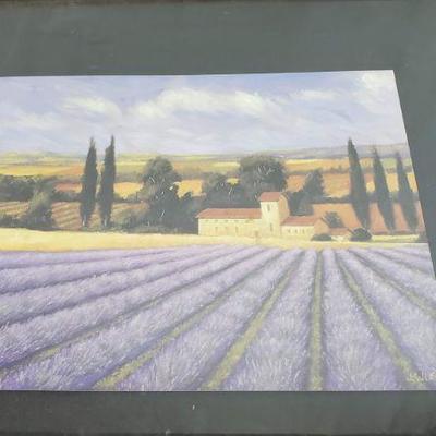 Tuscan Landscape Picture, Lavender Fields