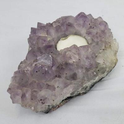 Purple Geode Votive Holder
