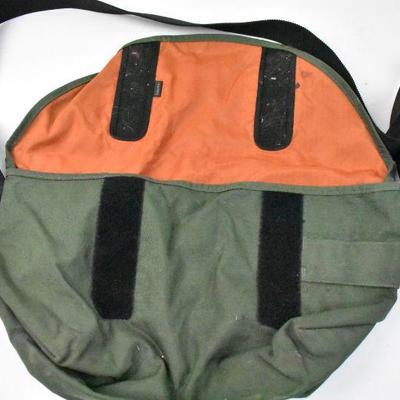 Green Canvas Shoulder Bag 