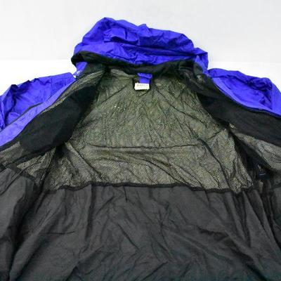 Blue Windbreaker Jacket, Ripstop Material, REI Size XL