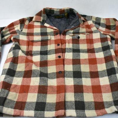 Timberland 80% Wool Lined Shirt (Lightweight Jacket) Plaid, Size XL