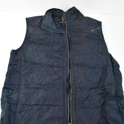 Navy Blue Winter Vest by Banana Republic, Size Large - Needs Cleaning
