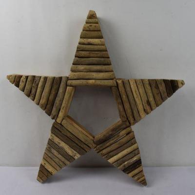 Wooden Star Wall Decor, Rustic,  24
