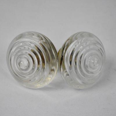 2 Glass Knobs - Door Handles, Drawer Pulls, or Vintage