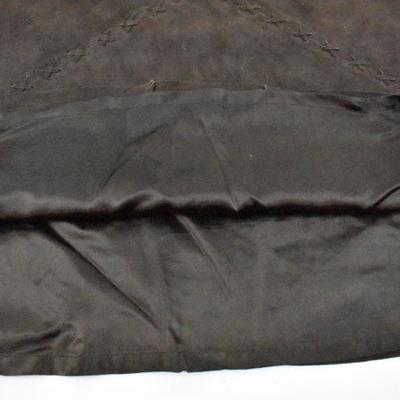 Brown Skirt, Suede Leather, Size 12, Lined, by 