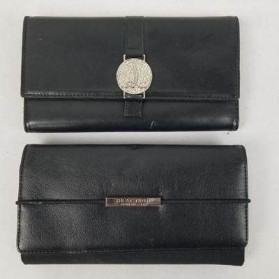 Pair of Black Clutches/Wallets
