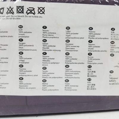 IKEA Skubb 6 Piece Fabric Bin Set (2 Each: 5.5x5.5, 5.5x11, 11x11), Purple - New