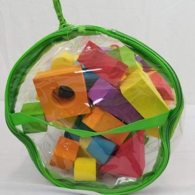 Bag of Foam Building Blocks, Multicolor