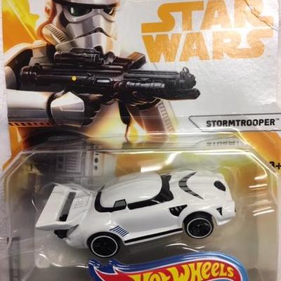 Lot 041 Star Wars Stormtrooper Hot Wheels Character Car