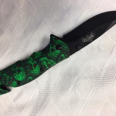 Lot 054 Collectible Knife, Green Trim