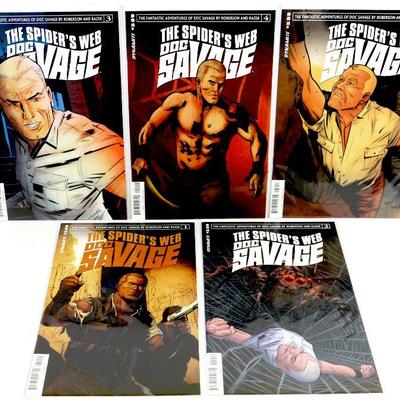 DOC SAVAGE: The SPIDER'S WEB #1 #2 #3 #4 #5 Comic Books Set 2015 Dynamite Comics