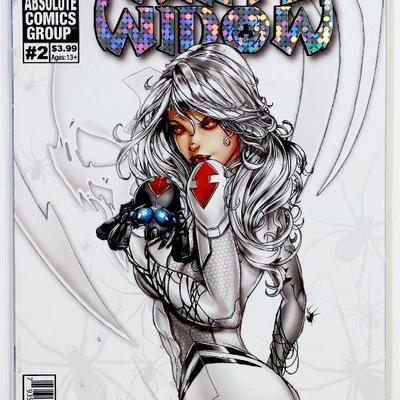 WHITE WIDOW #2 Jamie Tyndall Foil Variant Cpver 1st Print 2019 Absolute Comics