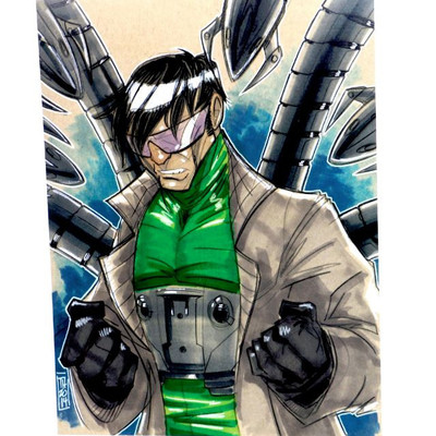 Doctor Octopus Spider-Man Villain Series LE #8/20 Lithograph Signed by Tom Hodges COA