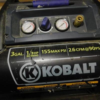 Kobalt 3 Gal. 155PSI Hot Dog Air Compressor