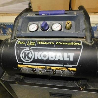 Kobalt 3 Gal. 155PSI Hot Dog Air Compressor