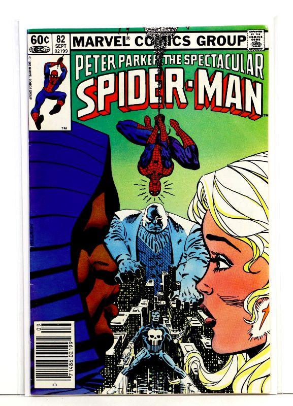 Peter Parker SPECTACULAR SPIDERMAN 82 Bronze Age Comic Book 1983