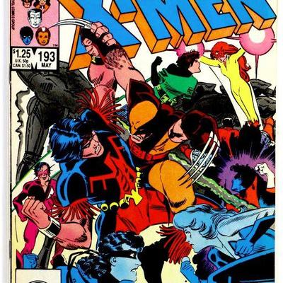 X-MEN #193 High Grade Comic Book 1st Appearance Hellions & Warpath 1985 Marvel Comics