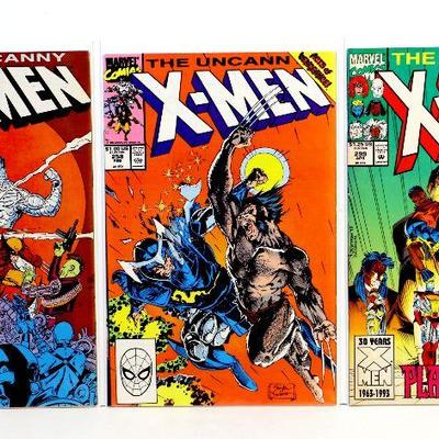 X-MEN #229 #258 #299 Comic Books Set 1988/89/92 Marvel Comics - High Garde
