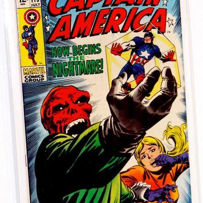 CAPTAIN AMERICA #115 Silver Age Comic Book RED SKULL App 1969 Marvel Comics