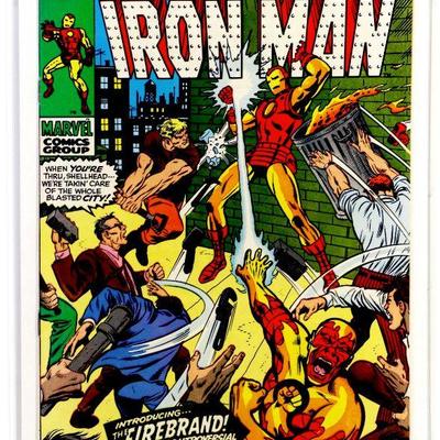 IRON MAN #27 Bronze Age Comic Book 1st Appearance of FIREBRAND 1970 Marvel Comics VF