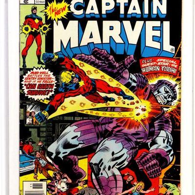 CAPTAIN MARVEL #47 Bronze Age Comic Book - 1976 Marvel Comics FN/VF