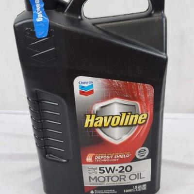 Chevron Havoline SAE 5W-20 Motor Oil, 5 Quarts - New