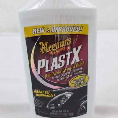 Meguiar's G12310 PlastX Clear Plastic Cleaner & Polish, 10 oz - New