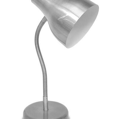 Urban Shop Metal Task Lamp, Silver - New, Open Box