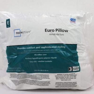 1 Euro Pillow Insert, Mainstays - New