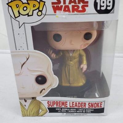 Supreme Leader Snoke Funko Pop, 199, Star Wars - New