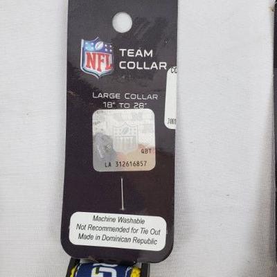 3 Large San Diego Chargers Dog Collars, 18