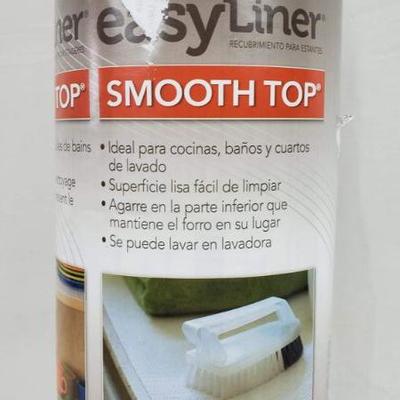 EasyLiner Smooth Top Shelf Liner, For Kitchen, Bath & Laundry Rooms, White - New