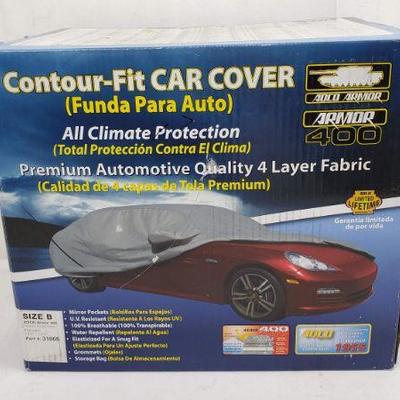 Size B Contour-Fit Car Cover, All Climate Protection, Fits 13'5