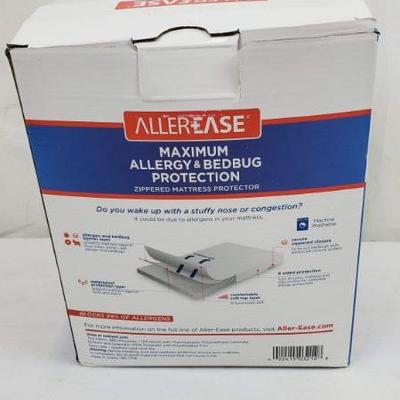 Queen, AllerEase Allergy & Bed Bug Protection Zippered Mattress Protector - New
