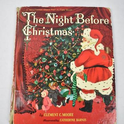 The Night Before Christmas Hardcover Book, Vintage 1960