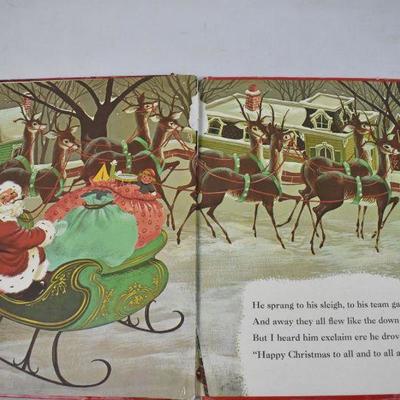 The Night Before Christmas Hardcover Book, Vintage 1960