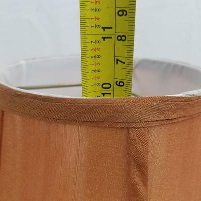 Quantity Two, 10 Inch Tall Fabric Lampshades