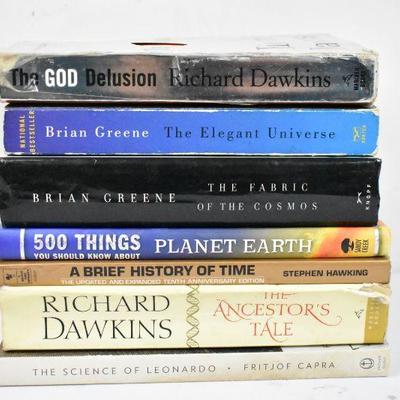 7 Science Books: The God Delusion -to- The Science of Leonardo