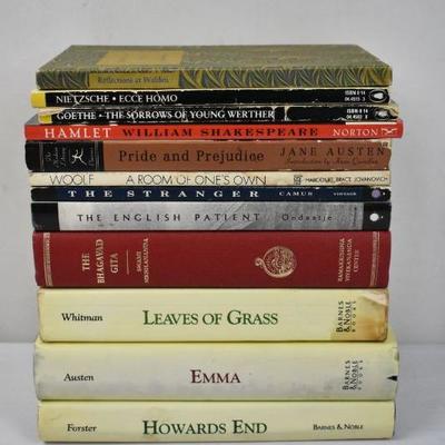 12 Books - Classics: Reflections at Walden -to- Howard's End