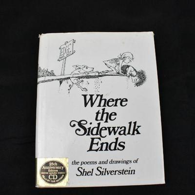 Where the Sidewalk Ends, Hardcover, 25th Anniversary Includes CD Read by Author