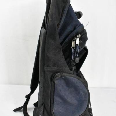 EastSport Rolling Backpack. Navy & Black