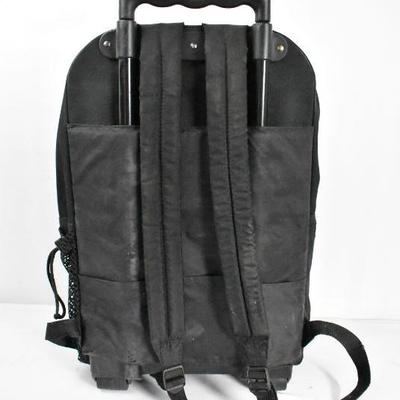 EastSport Rolling Backpack. Navy & Black