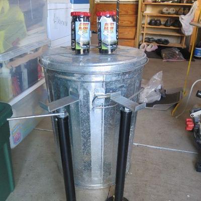 Galvanized Trash Can and More