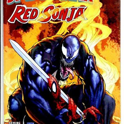 SPIDER-MAN / RED SONJA #1 #2 #3 Michael Turner Variant Covers 2007 Marvel/Dynamite Comics NM
