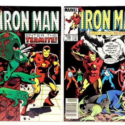 IRON MAN #189 #190 Copper Age Comic Books Set 1984/85 Marvel Comics VF