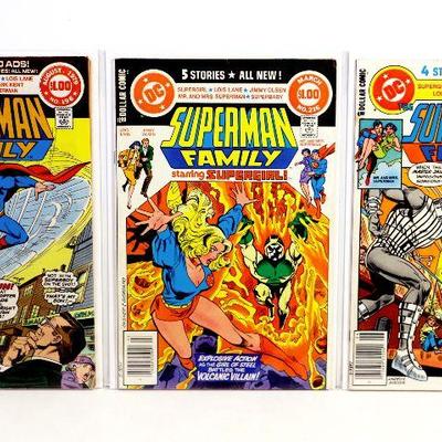 SUPERMAN FAMILY #196 #216 #219 Supergirl Bronze Age Set 1979-82 DC Comics